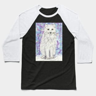 Artic fox wildlife art Baseball T-Shirt